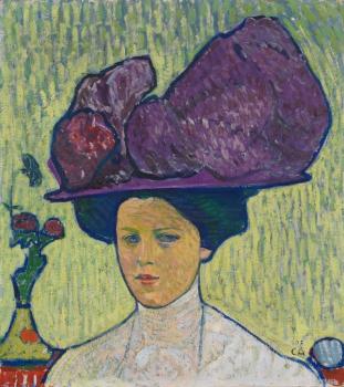 Cuno Amiet : The violet hat